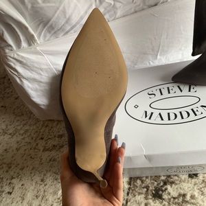 Steve Madden Dominique gray over the knee boots